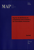 Imagen de portada del libro Régimen de distribución de competencias entre el Estado y las comunidades autónomas. Sanidad