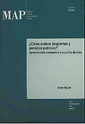 Imagen de portada del libro ¿Cómo evaluar programas y servicios públicos?