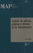 Imagen de portada del libro Análisis de políticas públicas y eficacia de la administración