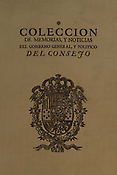 Imagen de portada del libro Colección de memorias, y noticias del Gobierno General, y Político del Consejo