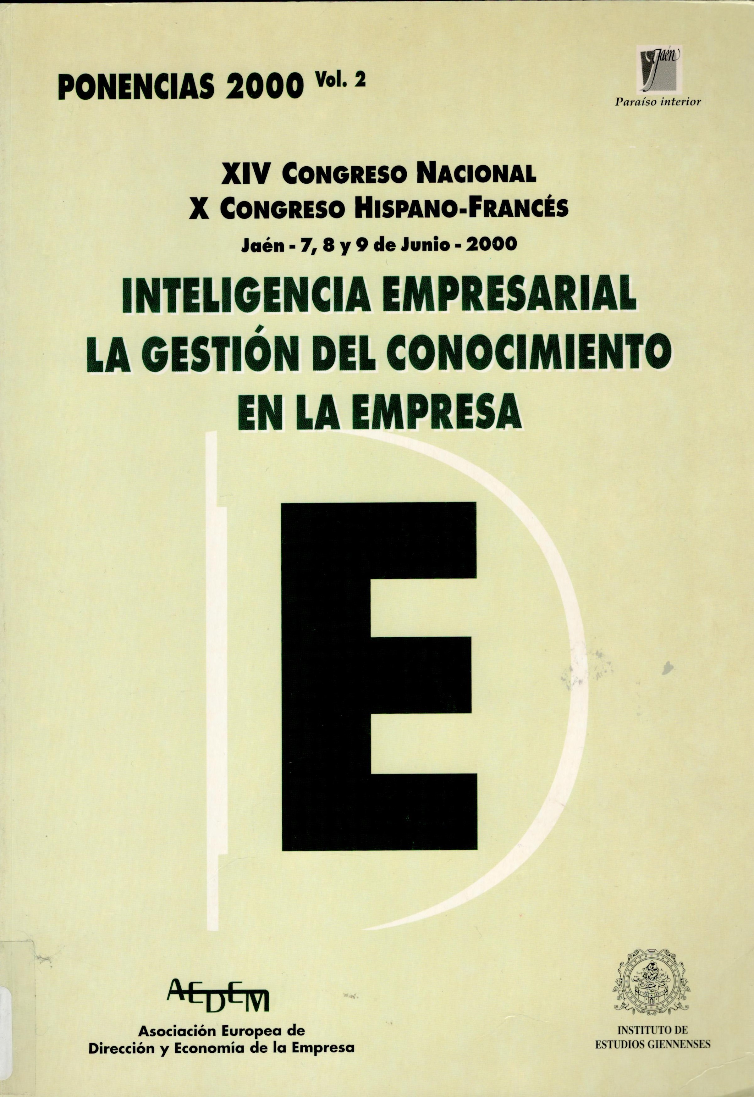 Imagen de portada del libro Inteligencia empresarial. La gestión del conocimiento en la empresa