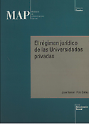 Imagen de portada del libro El régimen jurídico de las universidades privadas