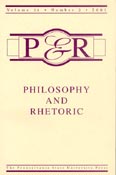 Imagen de portada de la revista Philosophy and rhetoric