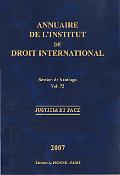 Imagen de portada de la revista Annuaire de l'Institut de Droit International