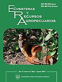 Imagen de portada de la revista Ecosistemas y Recursos Agropecuarios