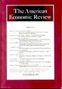 Imagen de portada de la revista American economic review
