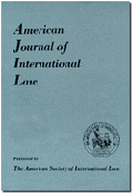 Imagen de portada de la revista American Journal of International Law