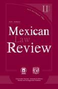 Imagen de portada de la revista Mexican Law Review