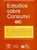 Imagen de portada de la revista Estudios sobre consumo