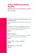 Imagen de portada de la revista Revista de Economía Pública Urbana = Urban Public Economics Review