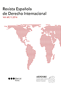 Imagen de portada de la revista Revista española de derecho internacional