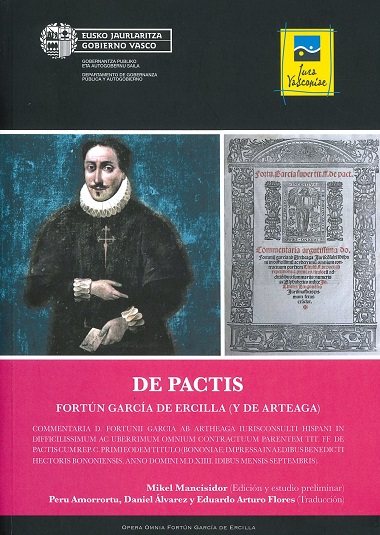Imagen de portada del libro De pactis : Fortún García de Ercilla (y de Arteaga)