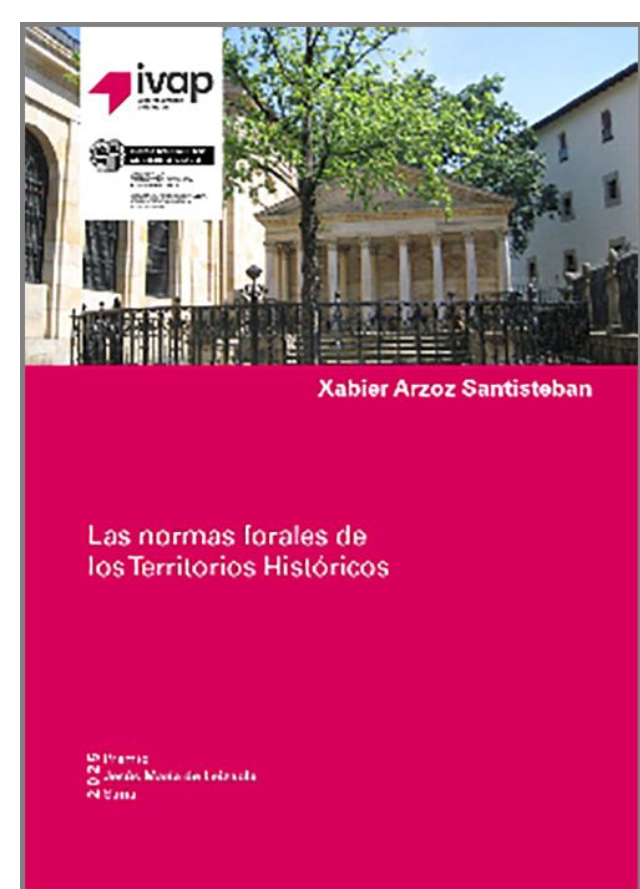 Imagen de portada del libro Las normas forales de los Territorios Históricos