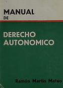 Imagen de portada del libro Manual de derecho autonómico