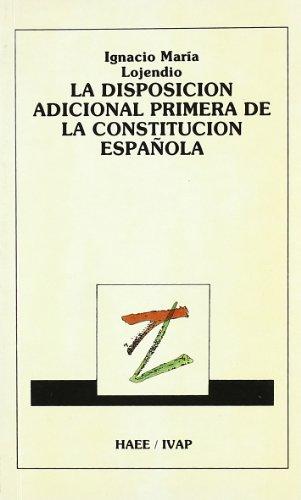 Imagen de portada del libro La Disposición adicional primera de la Constitución española