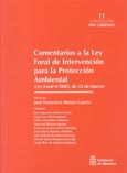 Imagen de portada del libro Comentarios a la ley foral de intervención para la protección ambiental