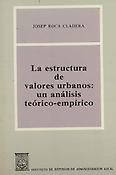 Imagen de portada del libro La estructura de valores urbanos