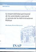 Imagen de portada del libro La responsabilidad patrimonial de las autoridades y personal al servicio de las Administraciones Públicas