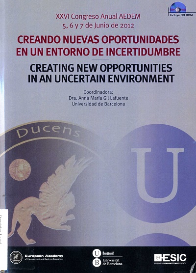 Imagen de portada del libro Creando nuevas oportunidades en un entorno de incertidumbre. Creating new opportunities in an uncertain environment
