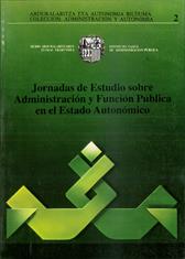 Imagen de portada del libro Jornadas de estudio sobre administración y función pública en el estado autonómico