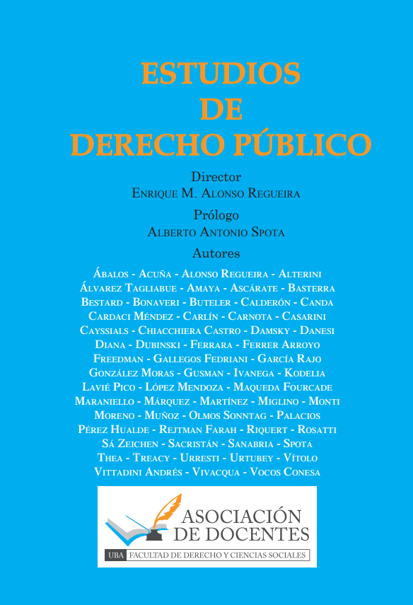Imagen de portada del libro Estudios de derecho público