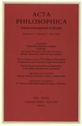 Imagen de portada de la revista Acta Philosophica
