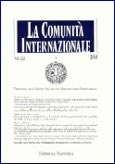 Imagen de portada de la revista Comunità internazionale