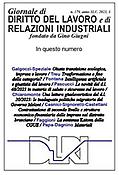 Imagen de portada de la revista Giornale di diritto del lavoro e di relazioni industriali