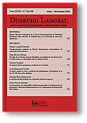 Imagen de portada de la revista Derecho laboral