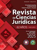 Imagen de portada de la revista Revista de Ciencias Jurídicas