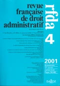 Imagen de portada de la revista Revue française de droit administratif
