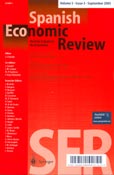 Imagen de portada de la revista Spanish economic review