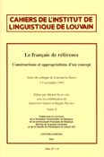 Imagen de portada de la revista Cahiers de l'Institut de linguistique de Louvain