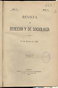 Imagen de portada de la revista Revista de Derecho y de Sociología