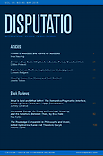 Imagen de portada de la revista Disputatio