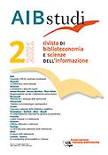 Imagen de portada de la revista AIB studi