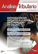 Imagen de portada de la revista Análisis Tributario