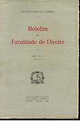 Imagen de portada de la revista Boletim da Faculdade de Direito