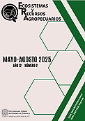 Imagen de portada de la revista Ecosistemas y Recursos Agropecuarios