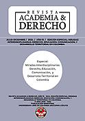 Imagen de portada de la revista Academia & Derecho