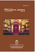 Imagen de portada de la revista Pensamiento jurídico