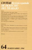 Imagen de portada de la revista Civitas. Revista española de derecho del trabajo