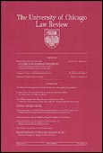 Imagen de portada de la revista University of Chicago law review