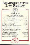 Imagen de portada de la revista Administrative law review