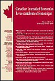 Imagen de portada de la revista Canadian journal of economics = Revue canadienne d'économique