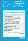 Imagen de portada de la revista Economic record