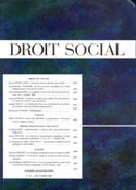 Imagen de portada de la revista Droit social
