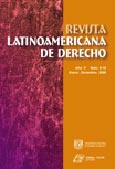 Imagen de portada de la revista Revista Latinoamericana de Derecho