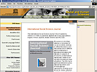 Imagen de portada de la revista Revista Internacional de Ciencias Sociales = International Social Science Journal ( ISSJ )