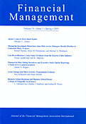 Imagen de portada de la revista Financial management